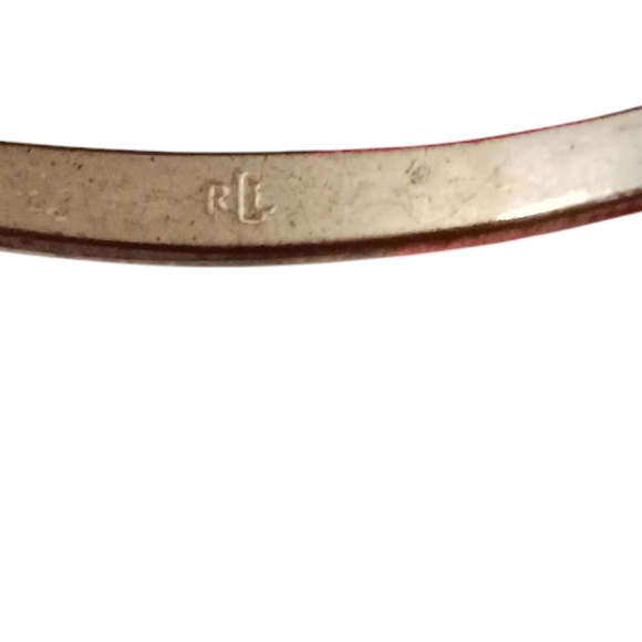 LRL Lauren  Ralph Lauren silver tone Bangles Bracelets - SET OF 3 - Picture 5 of 7